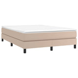 vidaXL Cadre de lit Cappuccino 140x190 cm Similicuir
