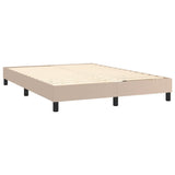 vidaXL Cadre de lit Cappuccino 140x190 cm Similicuir