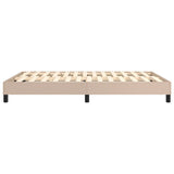 vidaXL Cadre de lit Cappuccino 140x190 cm Similicuir