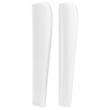 vidaXL Tête de lit avec oreilles Blanc 93x23x118/128 cm Similicuir