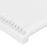 vidaXL Tête de lit avec oreilles Blanc 183x16x78/88 cm Similicuir