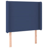 vidaXL Sommier à lattes de lit avec matelas Bleu 80x200 cm Tissu