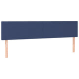vidaXL Sommier à lattes de lit et matelas et LED Bleu 200x200 cm Tissu