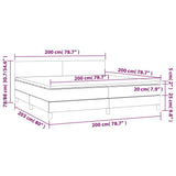 vidaXL Sommier à lattes de lit et matelas et LED Bleu 200x200 cm Tissu