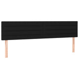 vidaXL Sommier à lattes de lit et matelas et LED Noir 160x200 cm Tissu