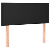 vidaXL Sommier à lattes de lit avec matelas et LED Noir 90x190 cm