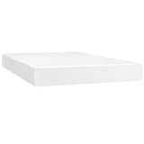 vidaXL Sommier à lattes de lit et matelas et LED Blanc 120x200 cm