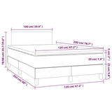 vidaXL Sommier à lattes de lit et matelas et LED Blanc 120x200 cm