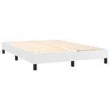 vidaXL Sommier à lattes de lit avec matelas et LED Blanc 140x190 cm