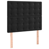 vidaXL Sommier à lattes de lit matelas et LED Noir 120x200 cm Velours