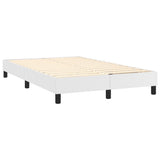 vidaXL Sommier à lattes de lit avec matelas Blanc 120x200cm Similicuir