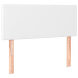 vidaXL Sommier à lattes de lit avec matelas Blanc 120x200cm Similicuir