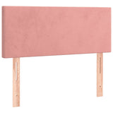 vidaXL Sommier à lattes de lit avec matelas Rose 120x200 cm Velours