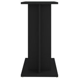 vidaXL Support pour aquarium noir 60x30x60 cm bois d'ingénierie