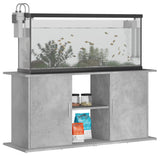 vidaXL Support pour aquarium gris béton 121x41x58 cm bois d'ingénierie
