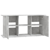 vidaXL Support pour aquarium gris béton 121x41x58 cm bois d'ingénierie