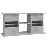vidaXL Support pour aquarium gris béton 121x41x58 cm bois d'ingénierie