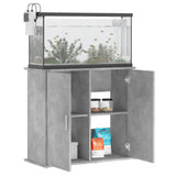 vidaXL Support pour aquarium gris béton 81x36x73 cm bois d'ingénierie