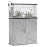 vidaXL Support pour aquarium gris béton 81x36x73 cm bois d'ingénierie