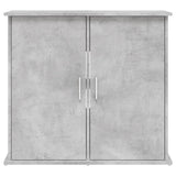 vidaXL Support pour aquarium gris béton 81x36x73 cm bois d'ingénierie