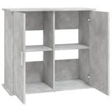 vidaXL Support pour aquarium gris béton 81x36x73 cm bois d'ingénierie