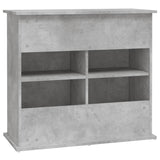 vidaXL Support pour aquarium gris béton 81x36x73 cm bois d'ingénierie
