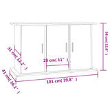 vidaXL Support d'aquarium chêne marron 101x41x58 cm bois d'ingénierie