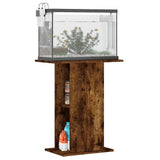 vidaXL Support d'aquarium chêne fumé 60,5x36x72,5 cm bois d'ingénierie