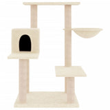 vidaXL Arbre à chat avec griffoirs en sisal crème 82,5 cm