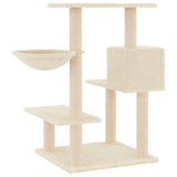 vidaXL Arbre à chat avec griffoirs en sisal crème 82,5 cm