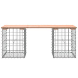 vidaXL Banc de jardin design gabion 103x31x42cm bois massif de douglas