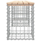 vidaXL Banc de jardin design de gabion 203x31x42 cm bois massif de pin