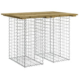 vidaXL Banc de jardin design gabion 100x70x72 cm bois de pin imprégné