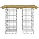 vidaXL Banc de jardin design gabion 100x70x72 cm bois de pin imprégné