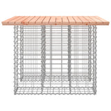 vidaXL Banc jardin design gabion 100x102x72 cm bois massif de douglas