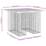 vidaXL Banc jardin design gabion 100x102x72 cm bois massif de douglas