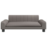 vidaXL Canapé pour enfants taupe 90x53x30 cm tissu