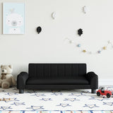 vidaXL Canapé pour enfants noir 90x53x30 cm similicuir