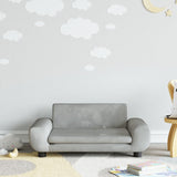 vidaXL Canapé pour enfants gris clair 70x45x33 cm velours