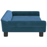 vidaXL Canapé pour enfants bleu 100x50x26 cm velours
