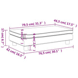 vidaXL Canapé avec repose-pied pour enfants gis 100x50x30cm similicuir