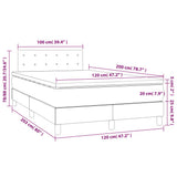 vidaXL Sommier à lattes de lit avec matelas Rose 120x200 cm Velours