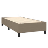 vidaXL Sommier à lattes de lit avec matelas Taupe 80x200 cm Tissu