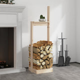 vidaXL Porte-bûches 33,5x30x110 cm Bois massif de pin (plusieurs options disponibles)