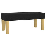 vidaXL Sommier à lattes de lit avec matelas Noir 120x200 cm Tissu