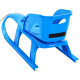 vidaXL Traîneau avec siège et volant Bleu 102,5x40x23 cm Polypropylène
