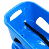 vidaXL Traîneau avec siège et volant Bleu 102,5x40x23 cm Polypropylène