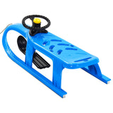 vidaXL Traîneau avec siège et volant Bleu 102,5x40x23 cm Polypropylène