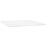 vidaXL Sommier à lattes de lit avec matelas Blanc 160x200cm Similicuir