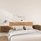 vidaXL Tables de chevet murales 2 pcs Marron miel 50x36x40 cm (plusieurs options disponibles)
